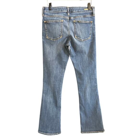 Anthropologie Pilcro and the Letterpress Medium Wash Flare Leg Jeans Size 28 - Picture 2 of 10